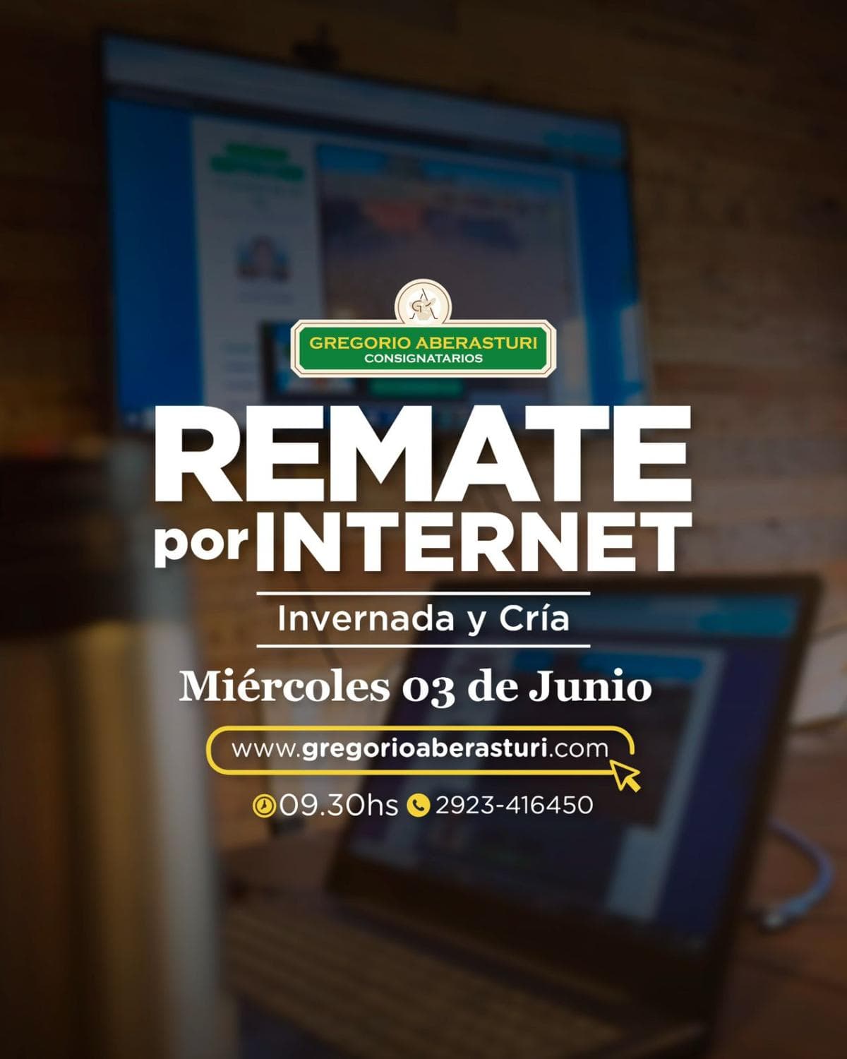 Remate por Internet - 9.30hs.