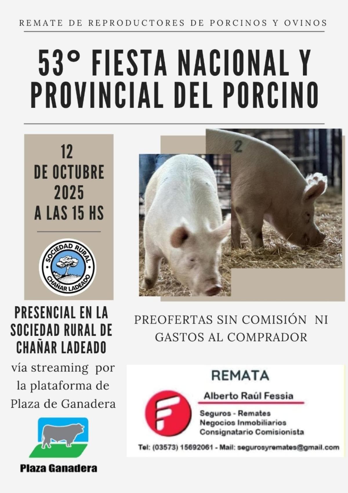 53º Remate Nacional y Provincial del Porcino