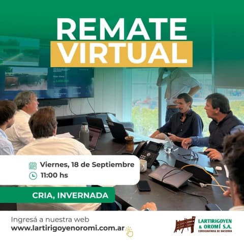 142° REMATE VIRTUAL - Invernada y Cria